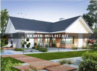 Mê mẩn trước 5 mẫu nhà một tầng mái thái hot nhất 2018 – Phần 1