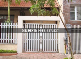 Sử dụng cửa cổng sắt 2 cánh trong kiến trúc xây dựng