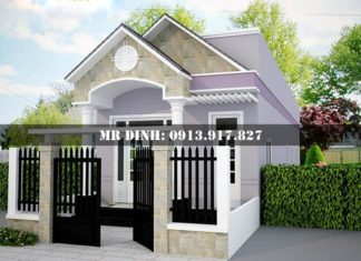 Mẫu nhà cấp 4 mái thái 300 triệu