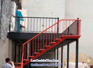 Thợ cầu thang sắt, cầu thang xương cá
